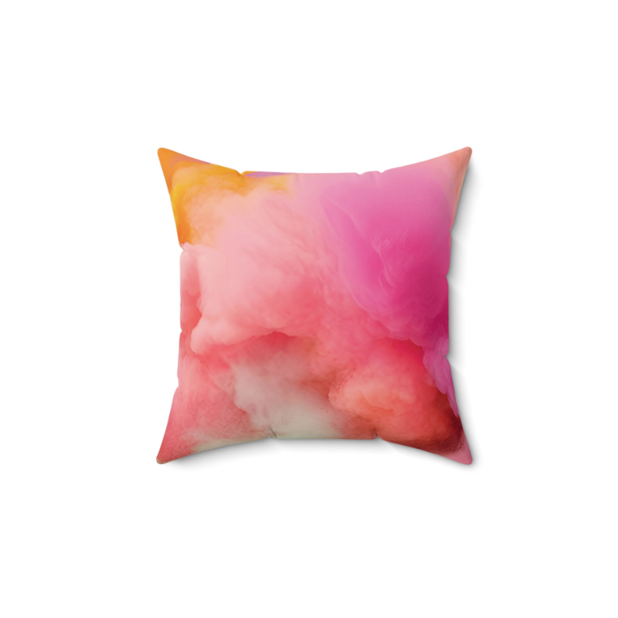 Pink Cloud Abstract Decorative Pillow