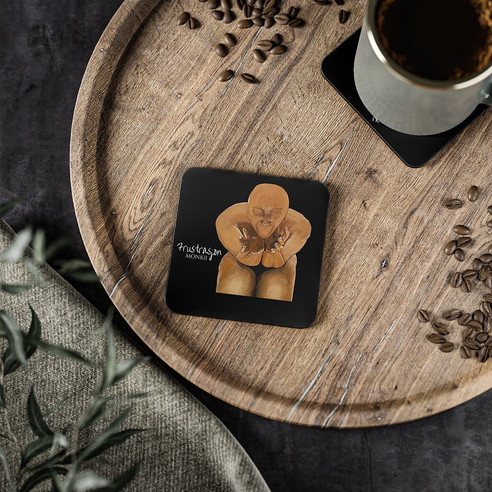 "Frustrasjon" Collectible Art Coasters by MONKII