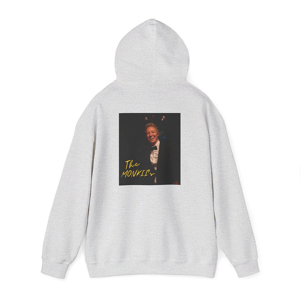 Thumbnail: Vintage 'The MONKII's' Confidence Graphic Hoodie — Retro Streetwear Vibe