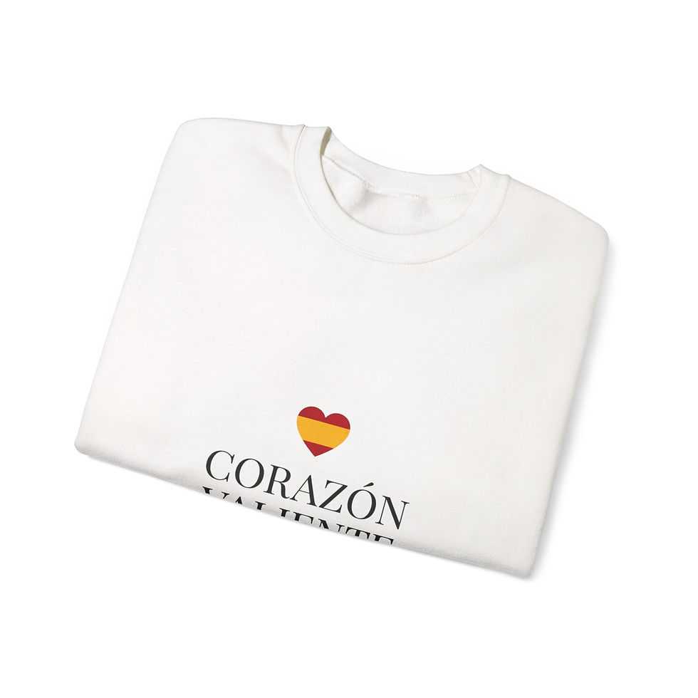 Thumbnail: Corazón Valiente España Sweatshirt | Spain Soccer Pride, Flag Heart