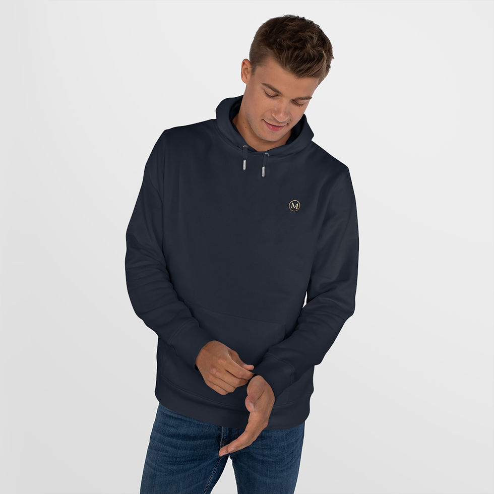 Thumbnail: King Hoodie – Minimal Gold MONKII Logo Pullover