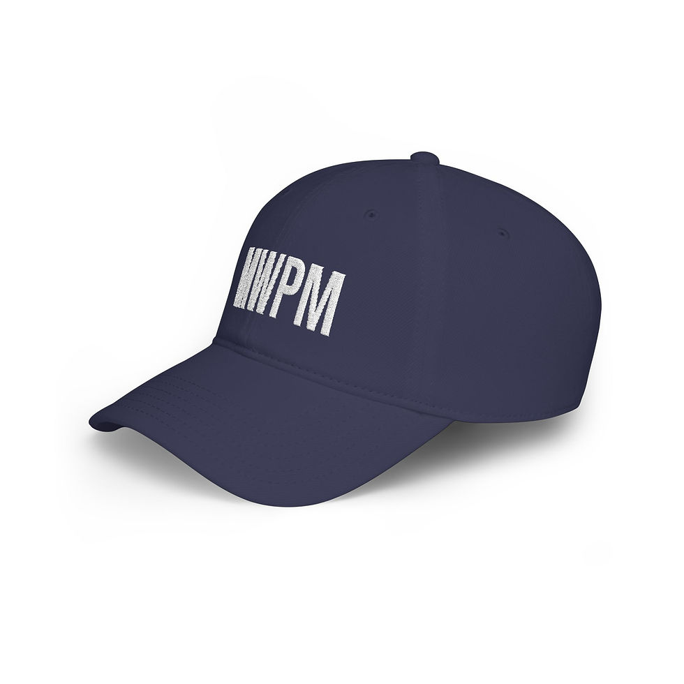 Thumbnail: M's World Peace Movement Embroidered Low Profile Baseball Cap | 10% To Charity
