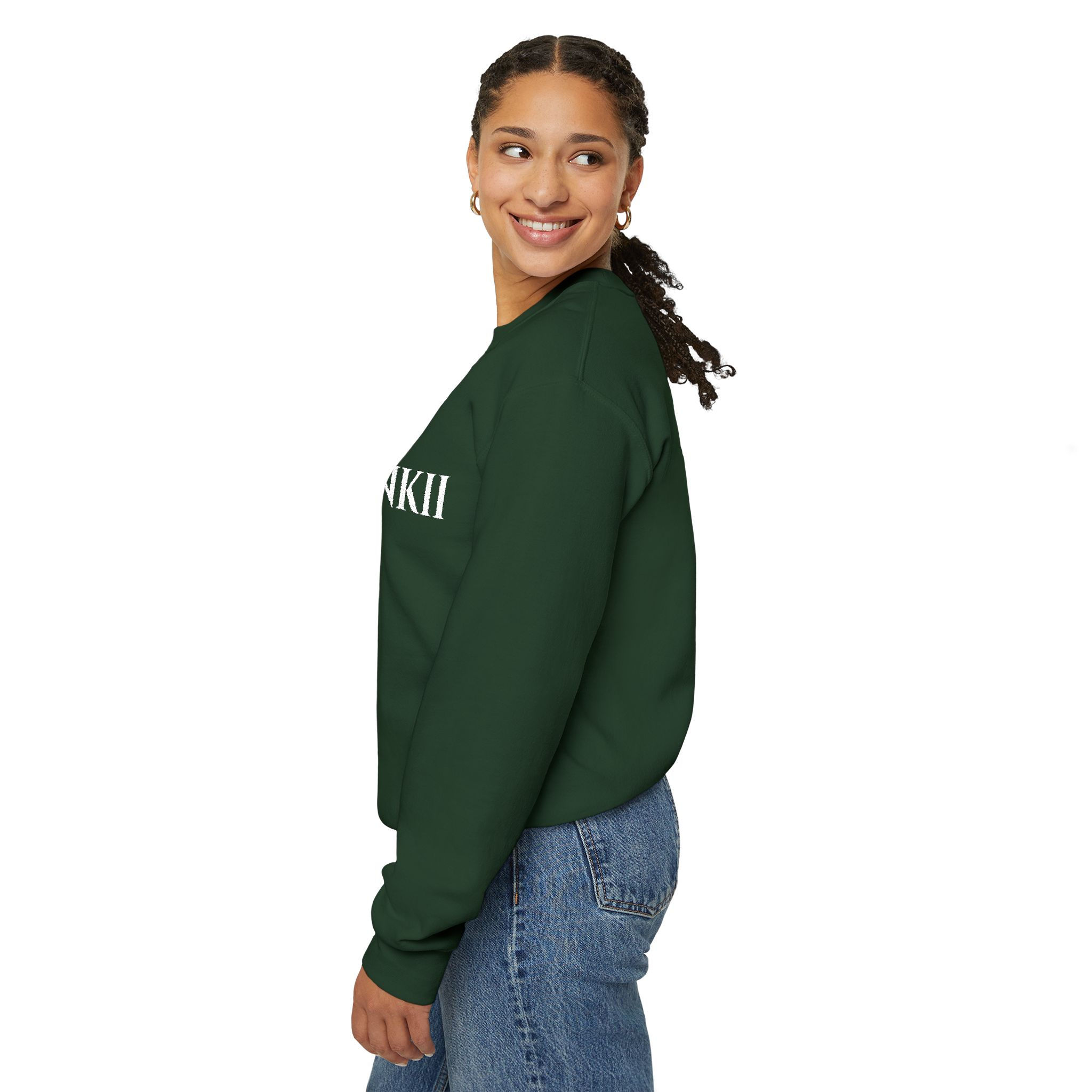 MONKII Embroidered Unisex Crewneck Sweatshirt – Heavy Blend™, Cozy & Stylish