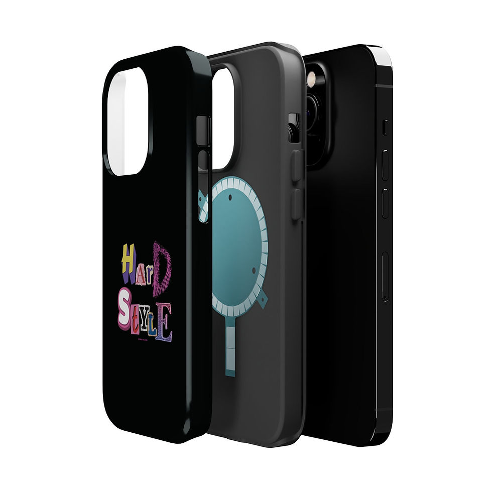 Thumbnail: Magnetic Impact-Resistant Phone Case — Vintage Retro Hardstyle Raver