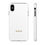 Thumbnail: White Phone Case — Minimalist Gold "MONKII" Logo | Tough Case