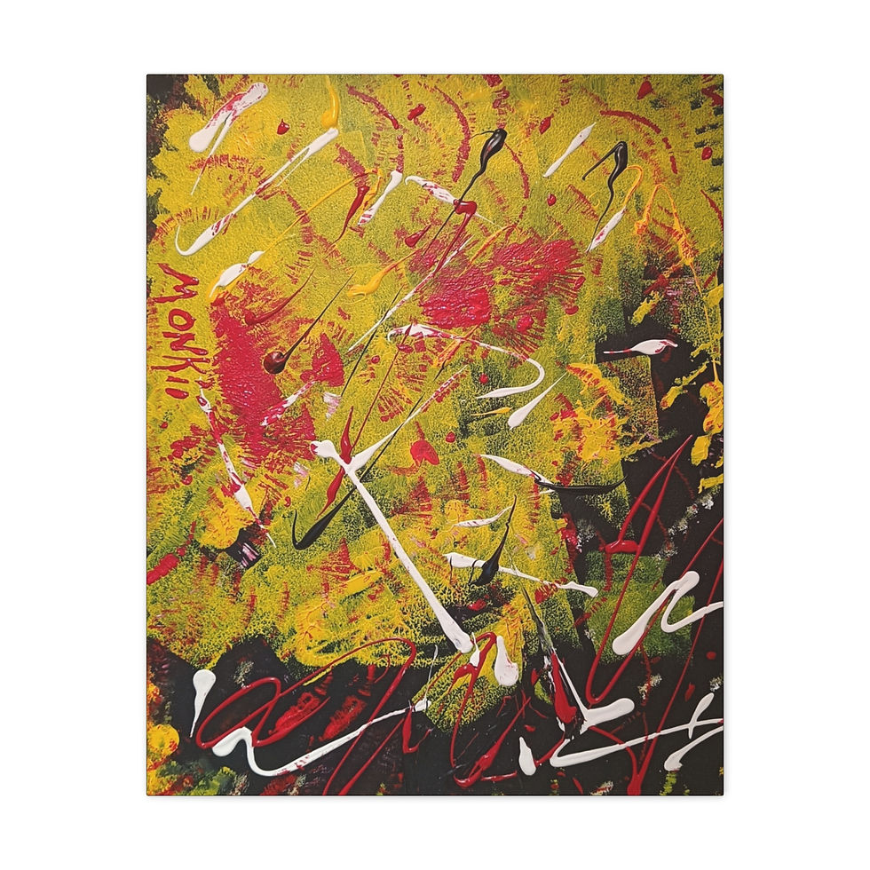 Thumbnail: "Dirty Money" | Abstract Expressionist Canvas Art Print — Contemporary Artwork