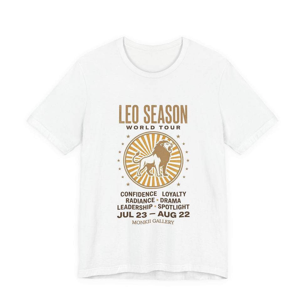 Thumbnail: Leo Season Lion Sun Tee | Zodiac Birthday, Fire Sign Astrology
