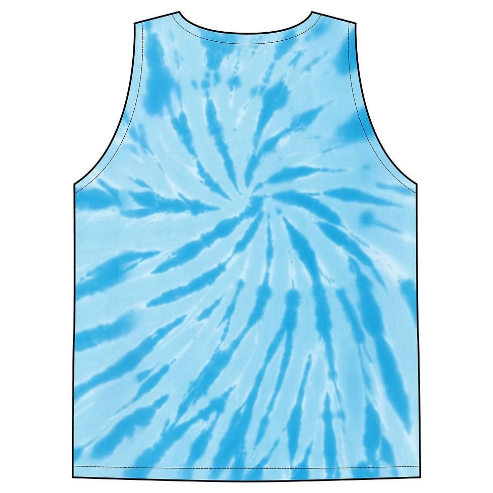 Thumbnail: Tie-Dye Fashion Tank Top — Pastel Spiral MONKII Logo
