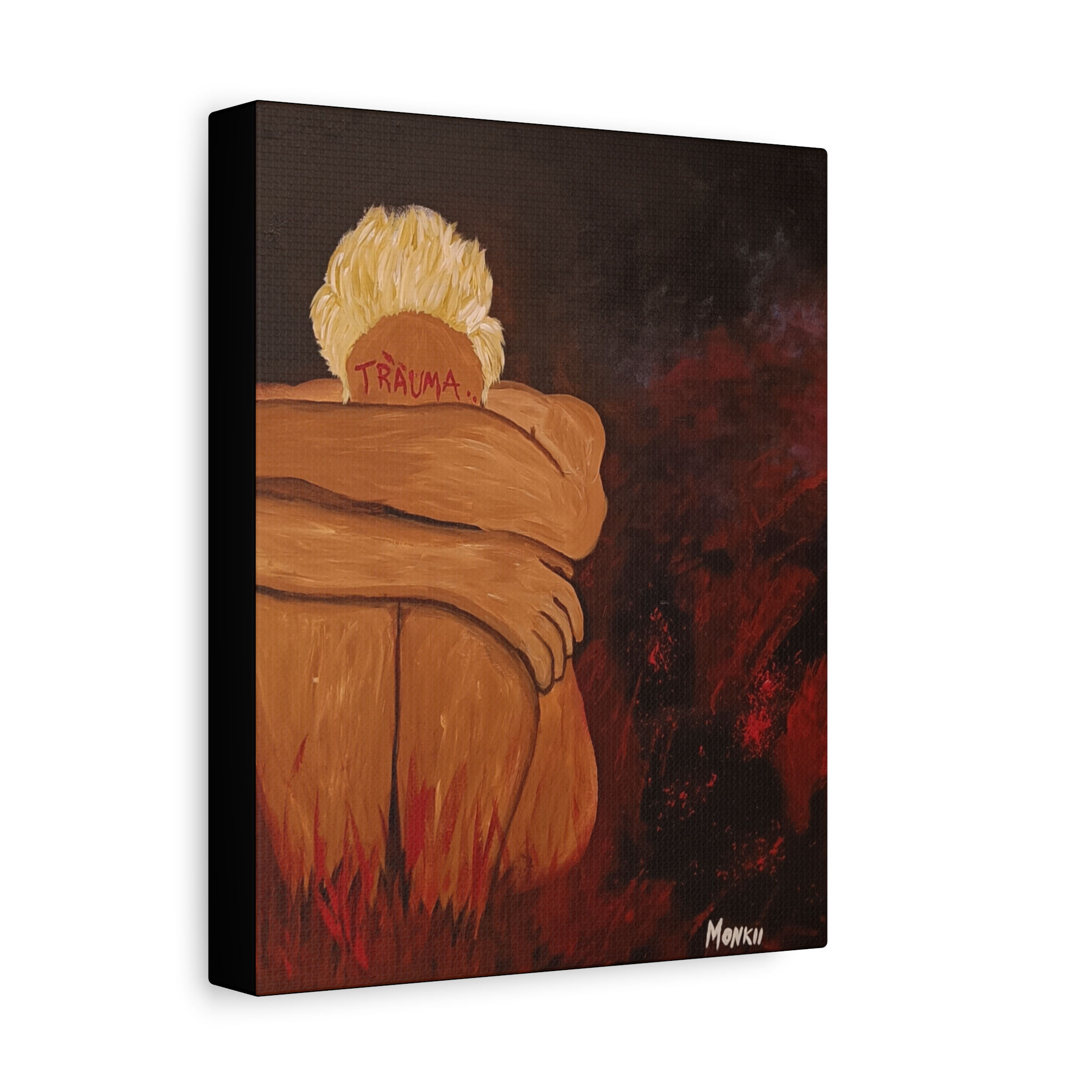 "Smile, Baby" | Powerful Canvas Art Print — Beautiful Wall Art