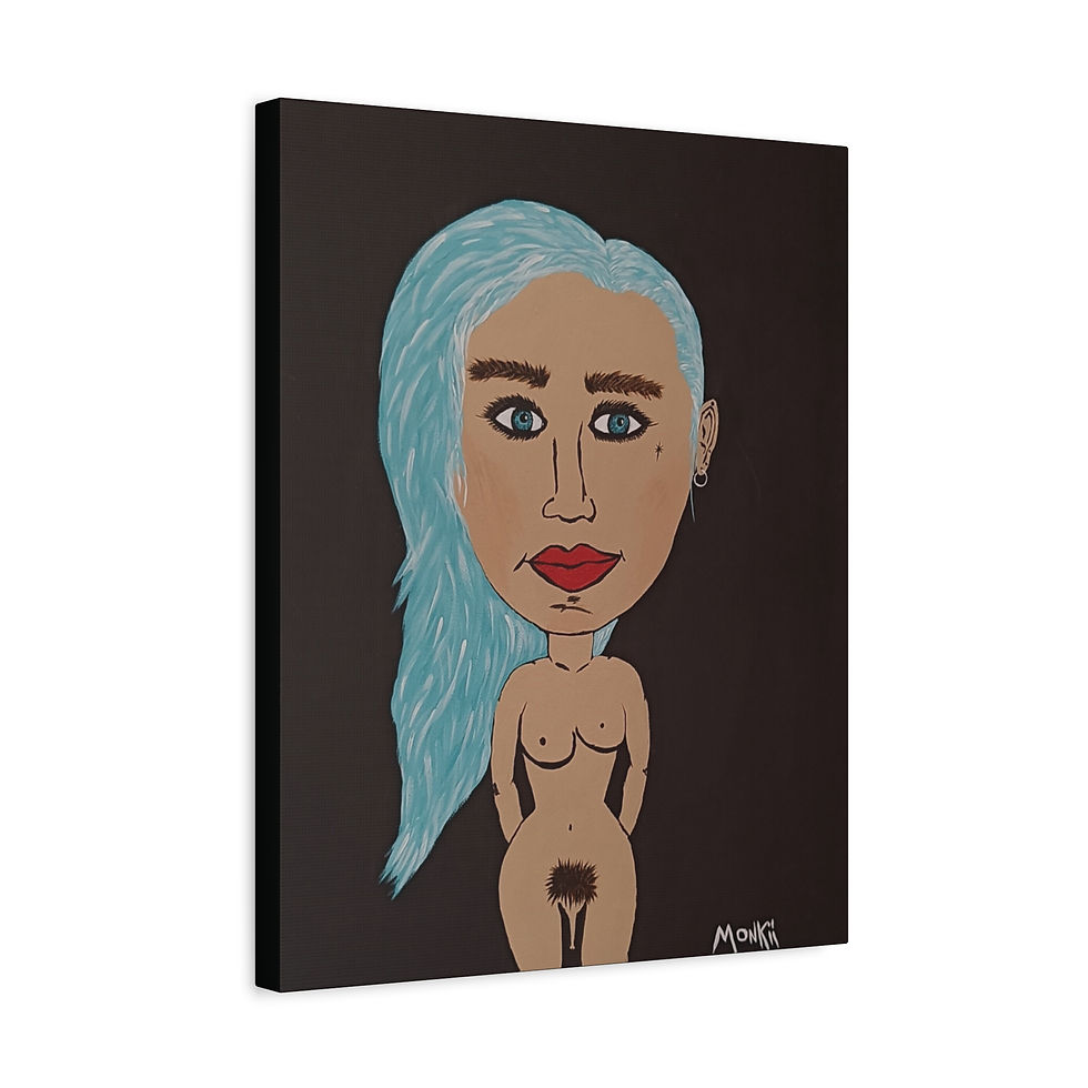 Thumbnail: "Aurora" Canvas Art Print — Contemporary Pop Art Painting by MONKII