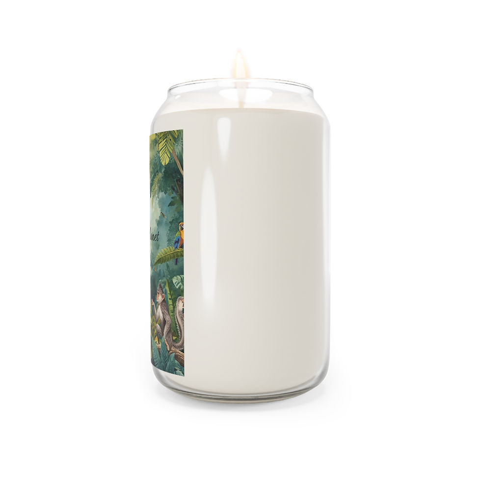Thumbnail: Eco Soy Candle — "Save the Planet" Tropical Rainforest Scented Candle, 13.75oz