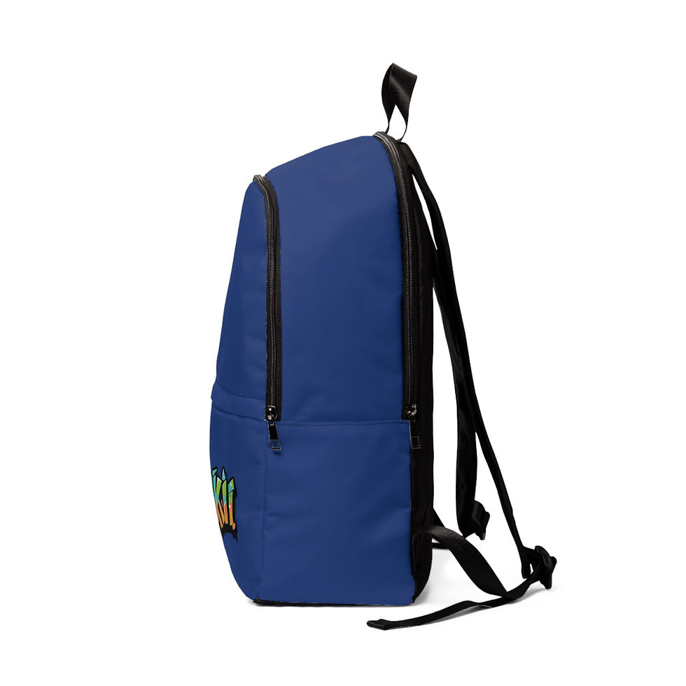 Thumbnail: Dark Blue MONKII Graffiti Unisex Backpack