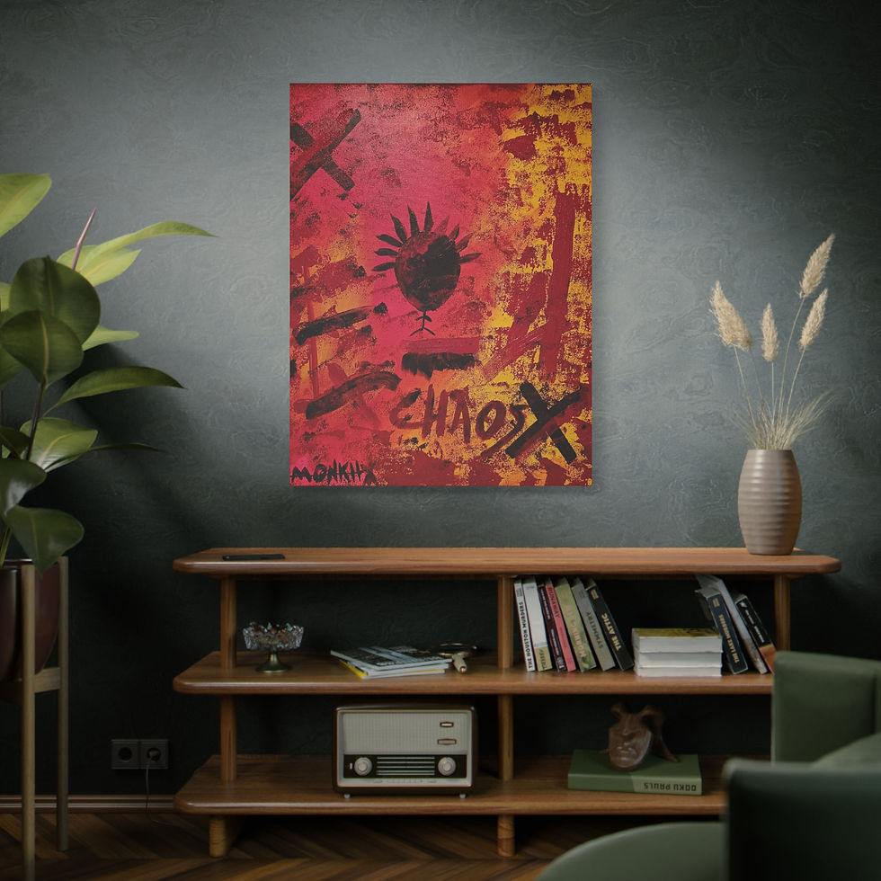 Thumbnail: 'Chaos' by MONKII | Cool Abstract Art Print -  Bold Canvas Wall Art
