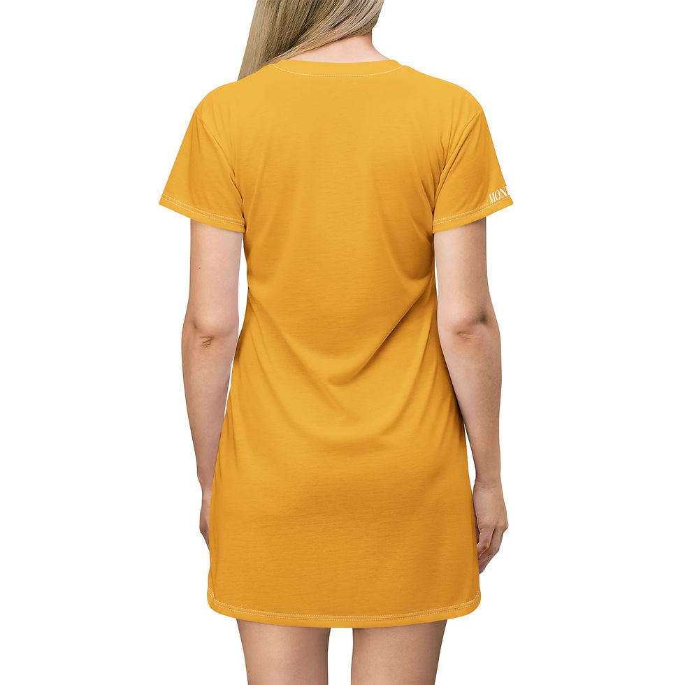 Thumbnail: Yellow MONKII Fashion T-Shirt Dress 