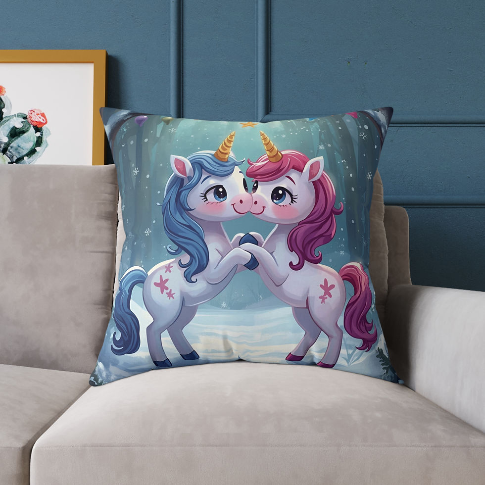 Magical Unicorn Love - Kids Pillow