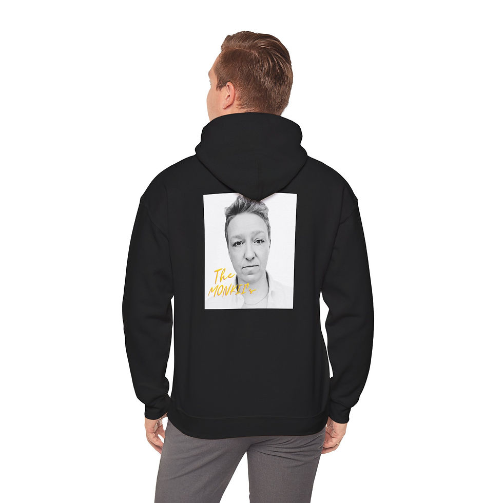 Thumbnail: Vintage 'The MONKII's' Confidence Graphic Hoodie — Retro Streetwear Vibe