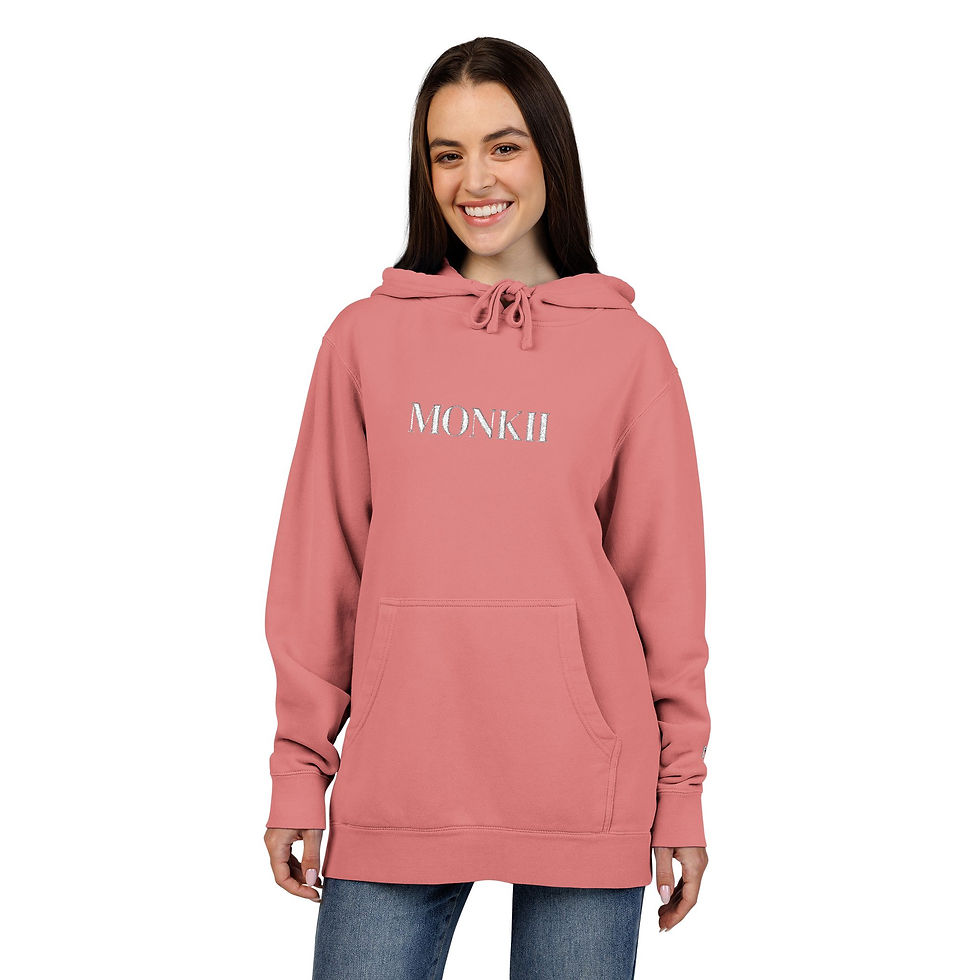 Thumbnail: MONKII Pigment-Dyed Hoodie — Classic Hooded Sweatshirt