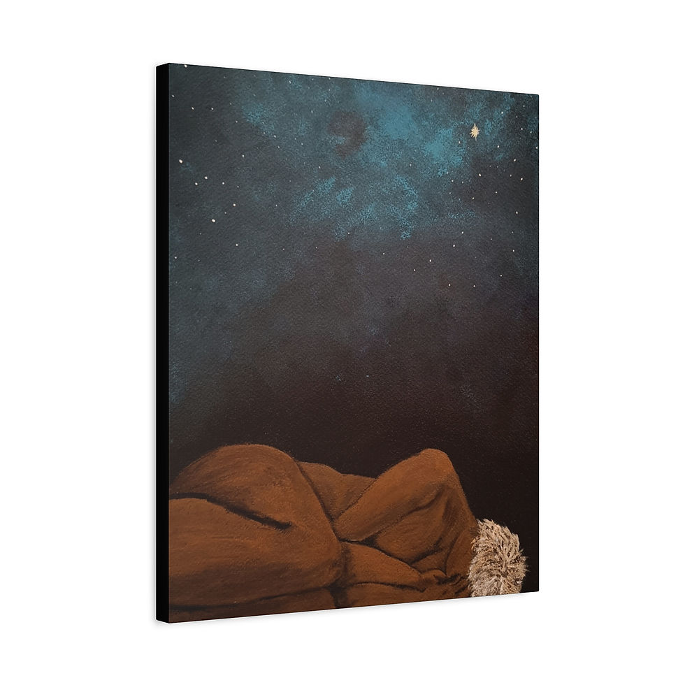 Thumbnail: "Beneath The Stars" | Starry Night Canvas Fine Art Print — Beautiful Wall Art