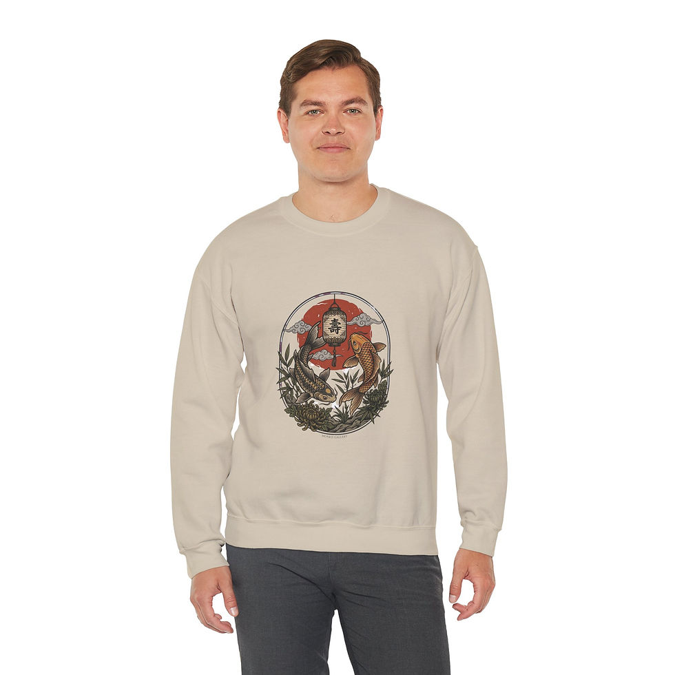 Thumbnail: Koi Fish Crewneck Sweatshirt