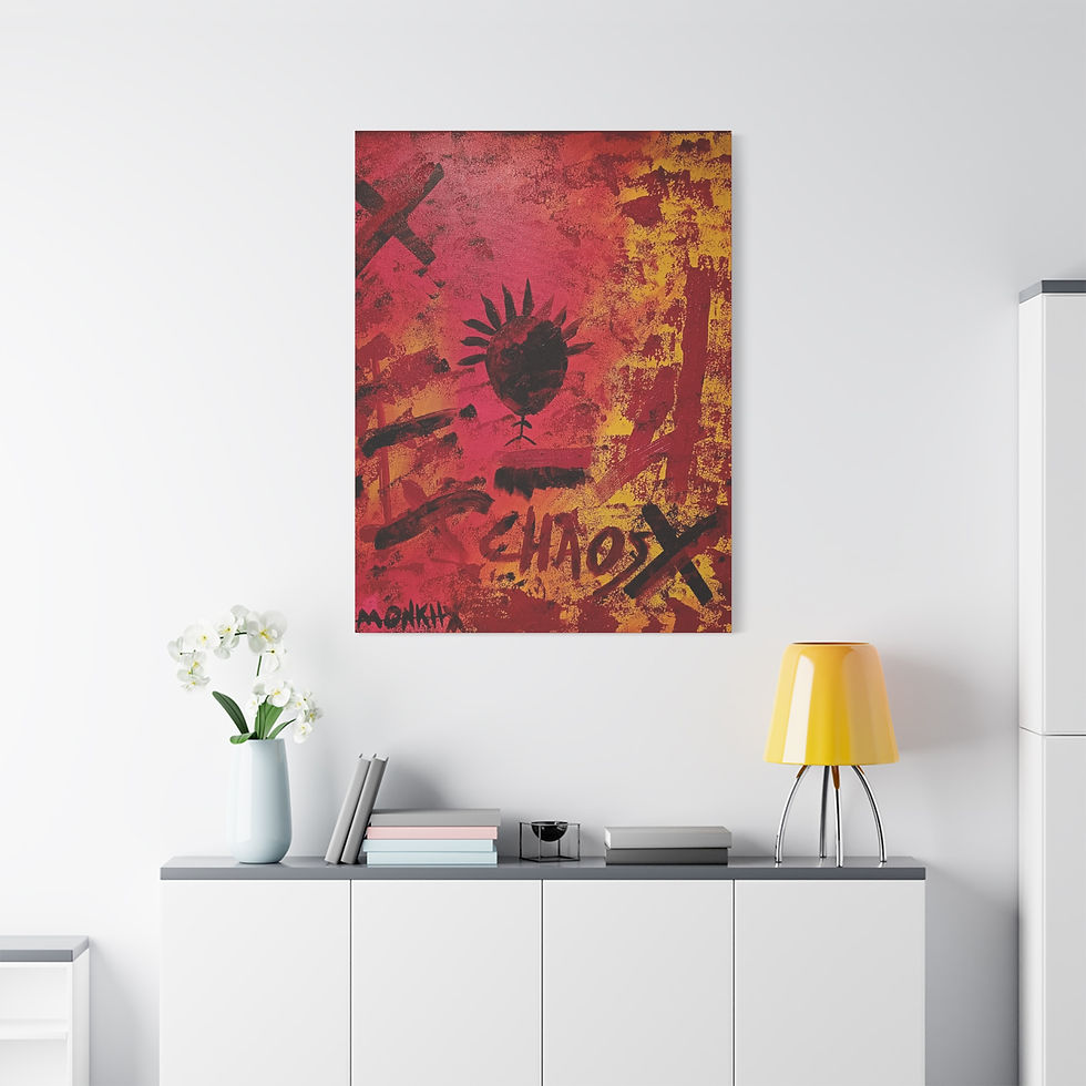 Thumbnail: 'Chaos' by MONKII | Cool Abstract Art Print -  Bold Canvas Wall Art