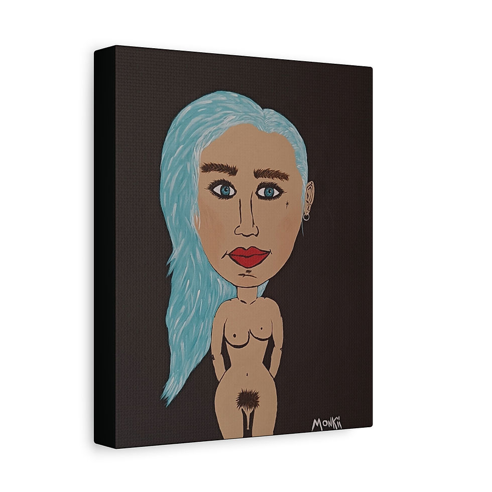 Thumbnail: "Aurora" Canvas Art Print — Contemporary Pop Art Painting by MONKII
