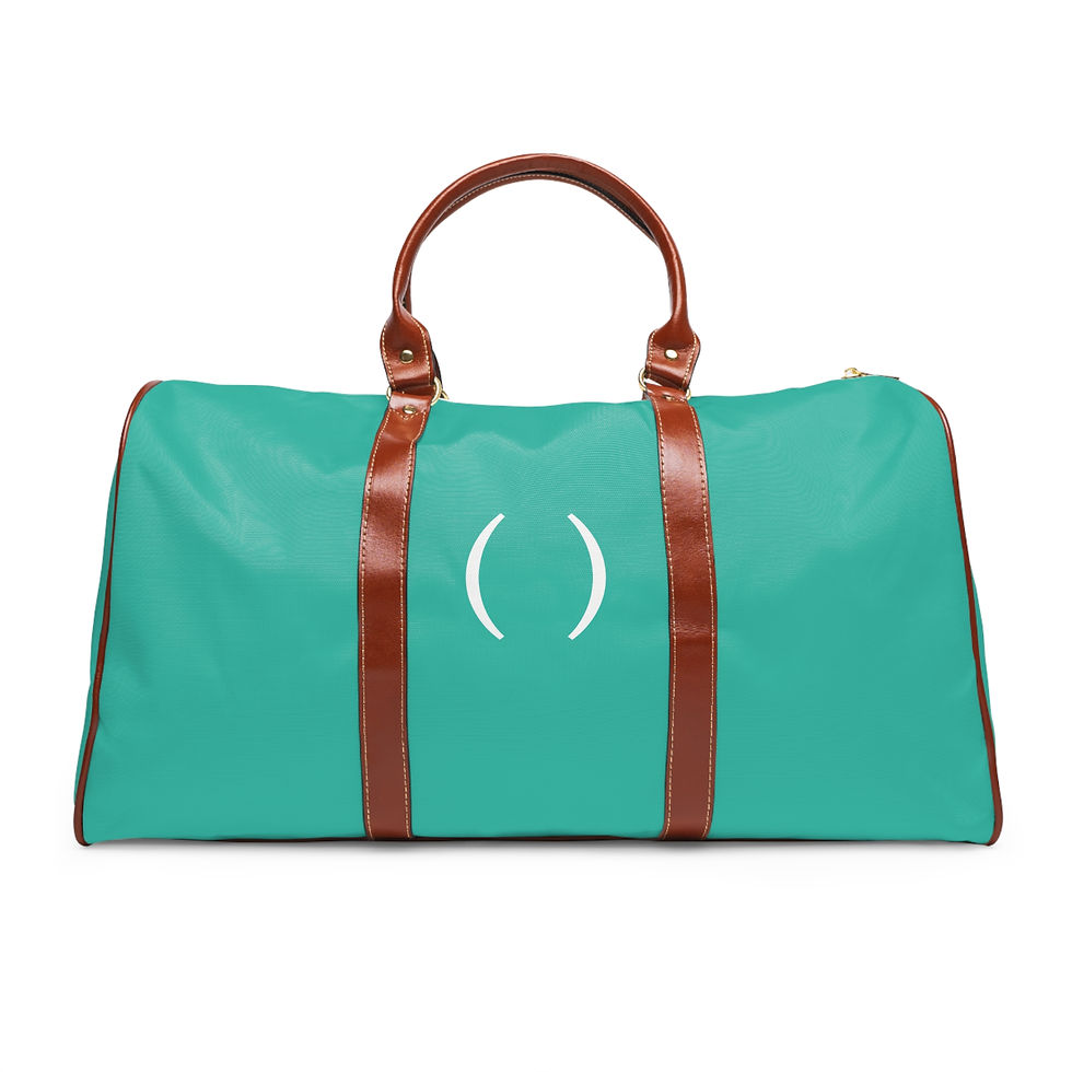 Thumbnail: MONKII Waterproof Travel Bag – Elegant Turquoise Duffle with Logo