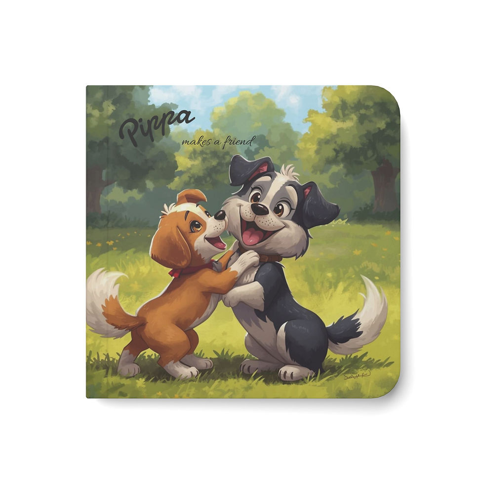 Thumbnail: Board Book — "Pippa Makes a Friend" Baby Puppy Picture Book for Toddlers