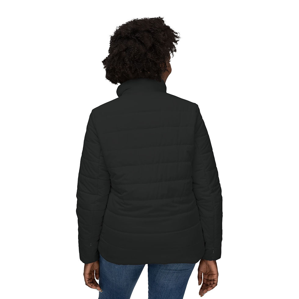 Thumbnail: Women's Black Quilted Puffer Jacket — Lightweight Insulated Coat