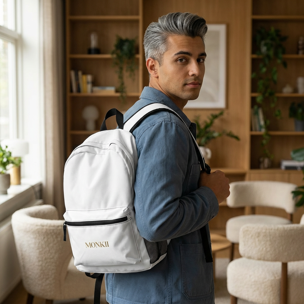 MONKII White Backpack
