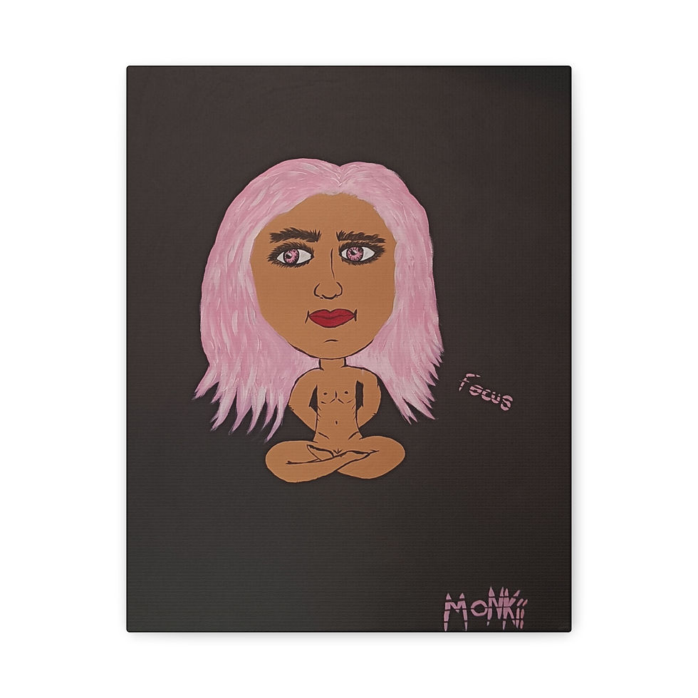 Thumbnail: “Focus” | Meditative Canvas Art Print — Stretched Matte Wall Art