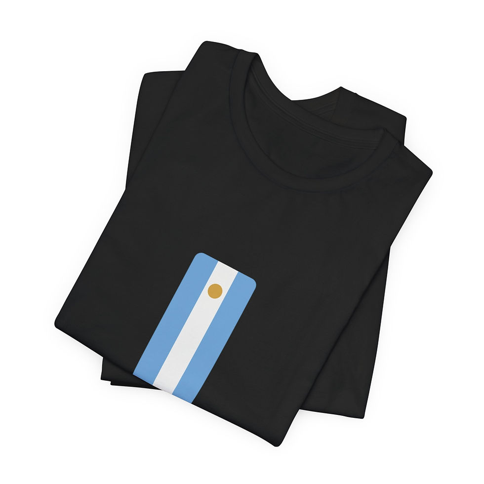 Thumbnail: Argentina Flag Stripe Soccer Tee | World Cup 2026 Fan Shirt