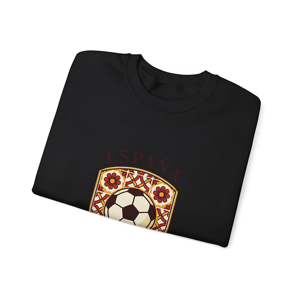 Thumbnail: España Pasión de Fútbol Crewneck Sweatshirt | Spain Soccer Pride, Flag Colors