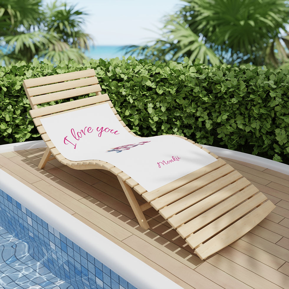 Thumbnail: Cute Unicorn Love - Kids Beach Towel 