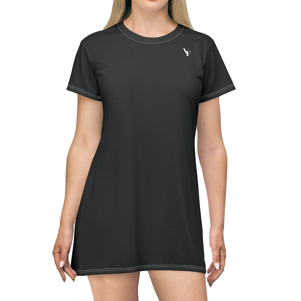 Black MONKII Fashion T-Shirt Dress