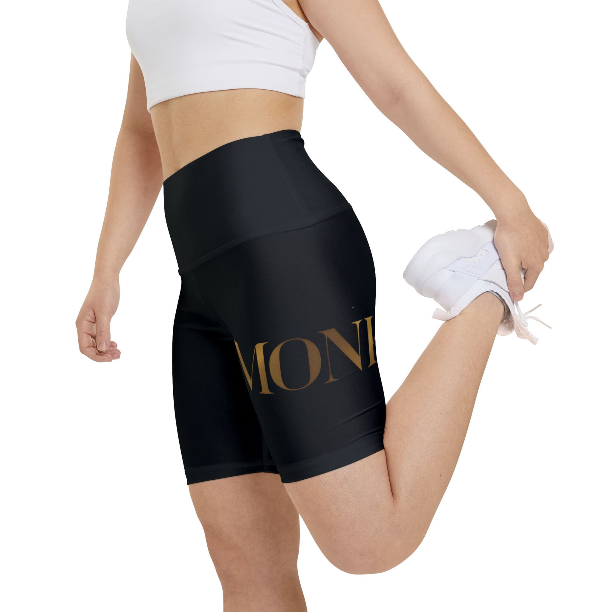 Black Femme Yoga Shorts | Chic Athletic Activewear by MONKII