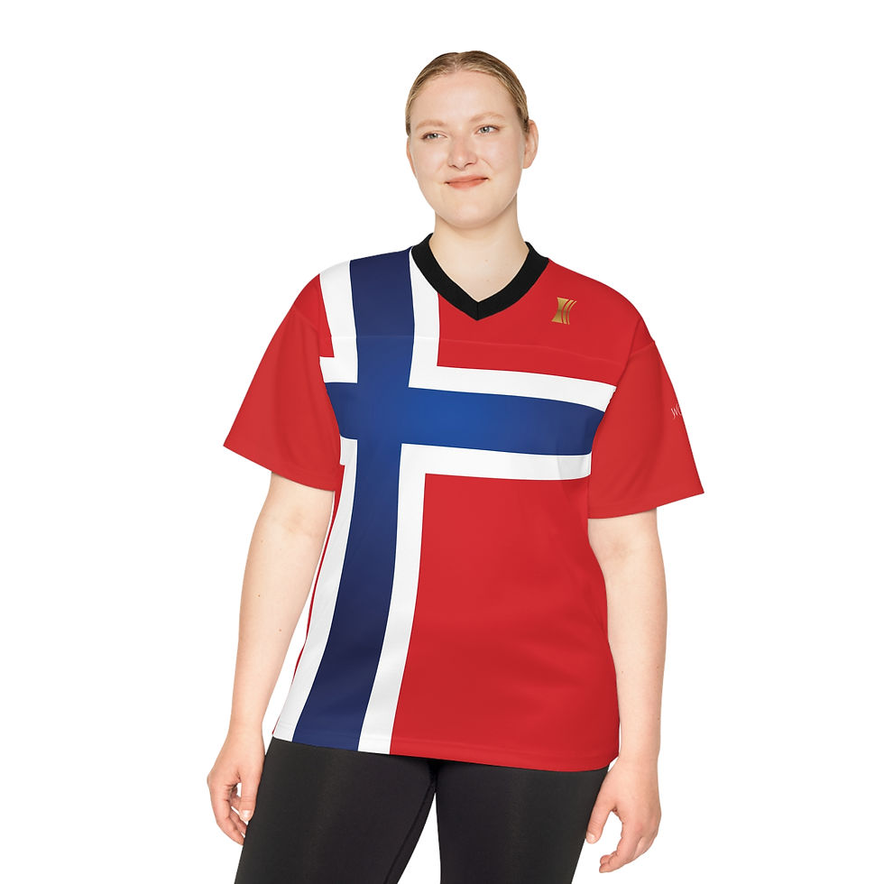Thumbnail: Leo Skiri Østigård #4 Soccer T-Shirt — Norway Soccer Jersey