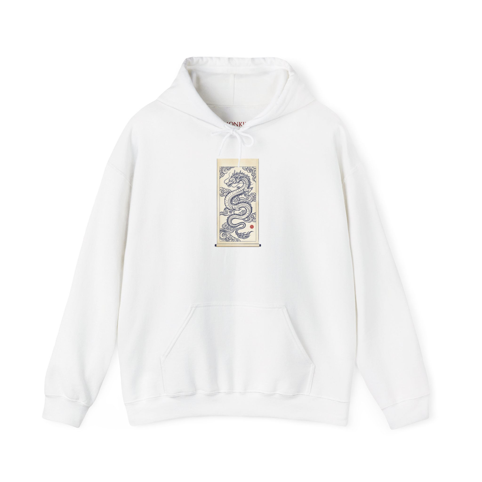 Vintage Asian Dragon print Hoodie | Fantasy, Folklore, Mythical Creature