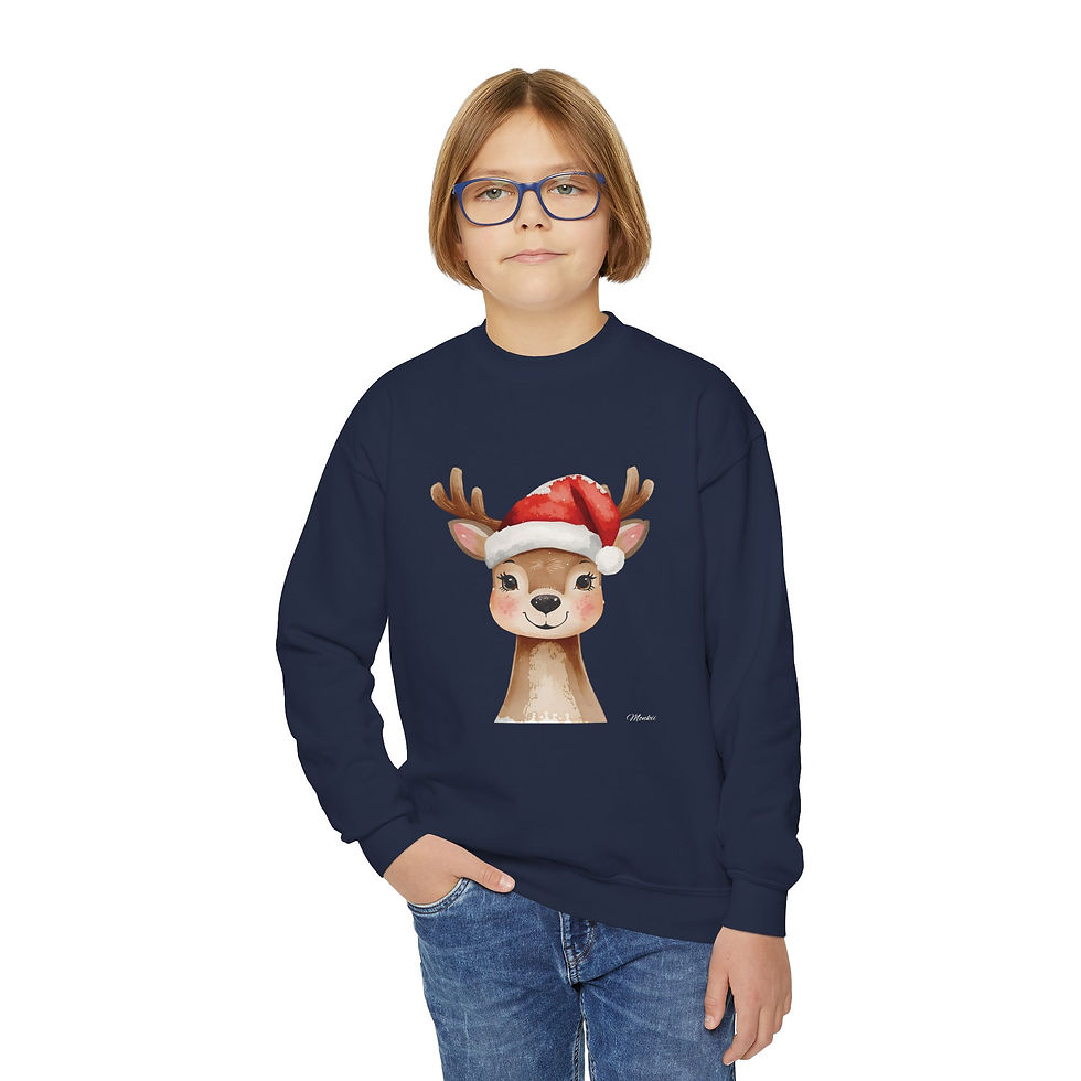 Thumbnail: Reindeer Kids Christmas Sweatshirt 