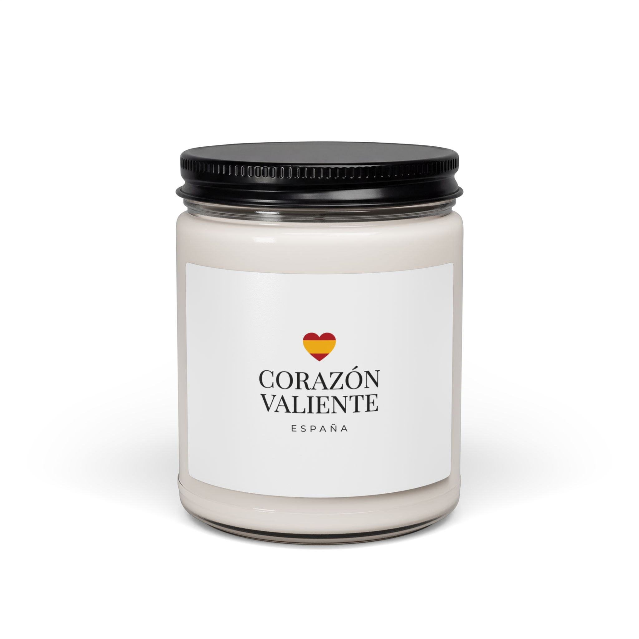 Corazón Valiente España Candle | Soccer Pride, Spain Flag Colors