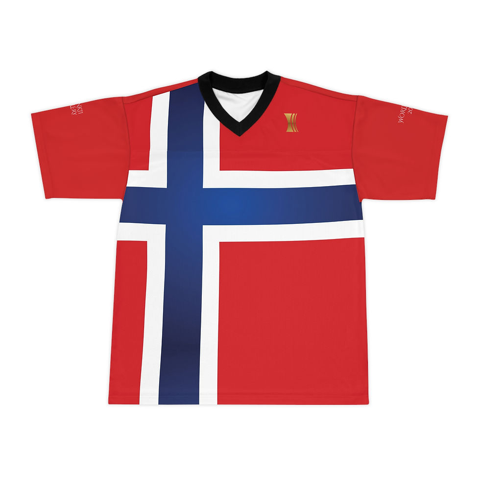 Thumbnail: Leo Skiri Østigård #4 Soccer T-Shirt — Norway Soccer Jersey