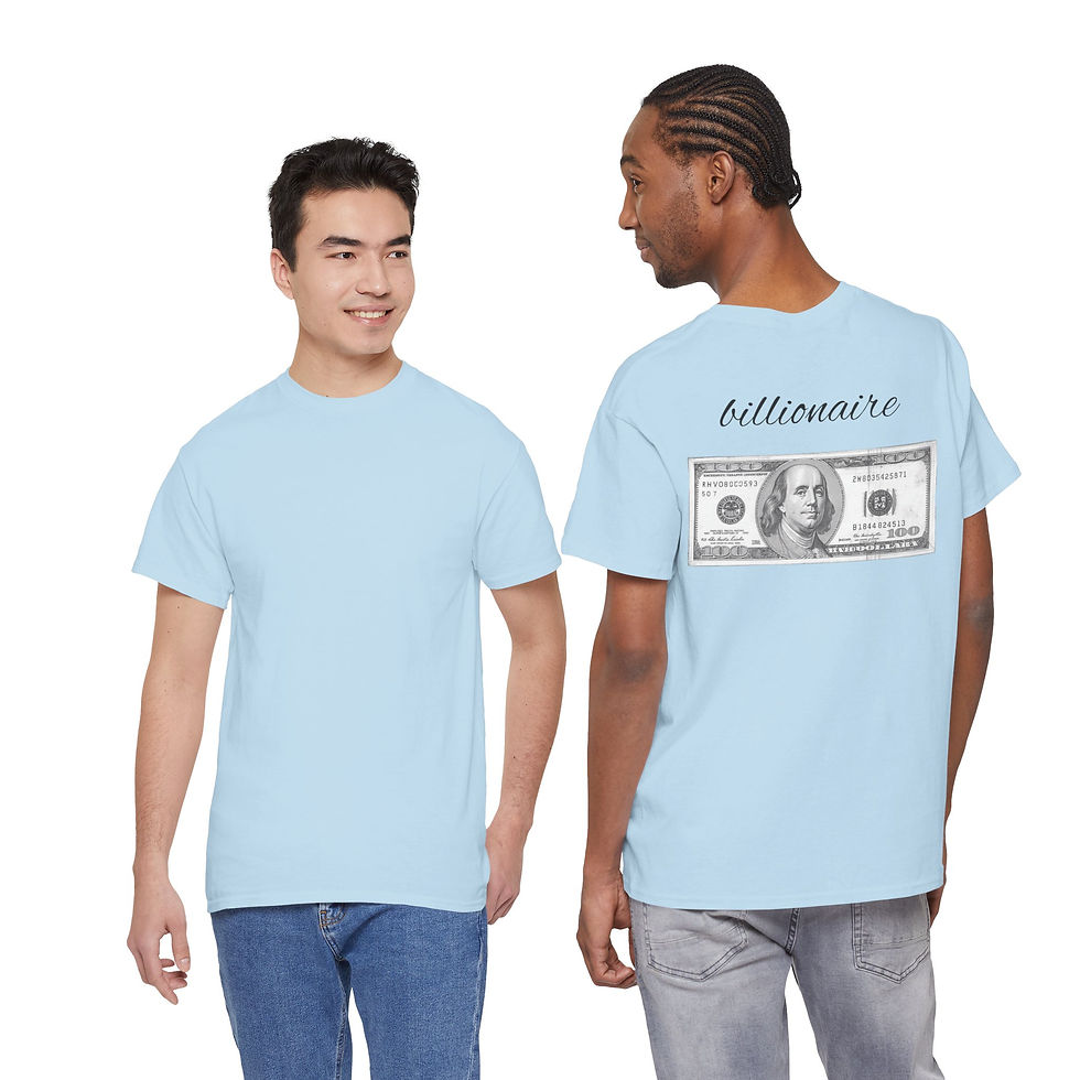 Thumbnail: Money Graphic Tee — Billionaire 100 Bill Design