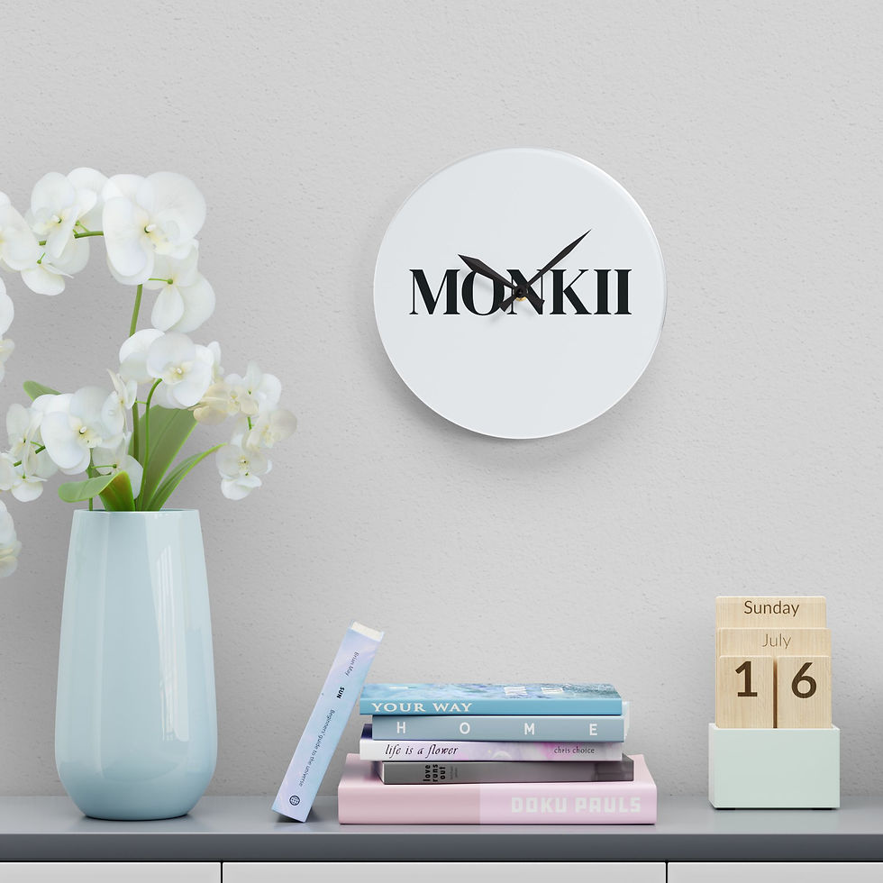 Thumbnail: MONKII Acrylic Wall Clock — Scandinavian Modern Decor