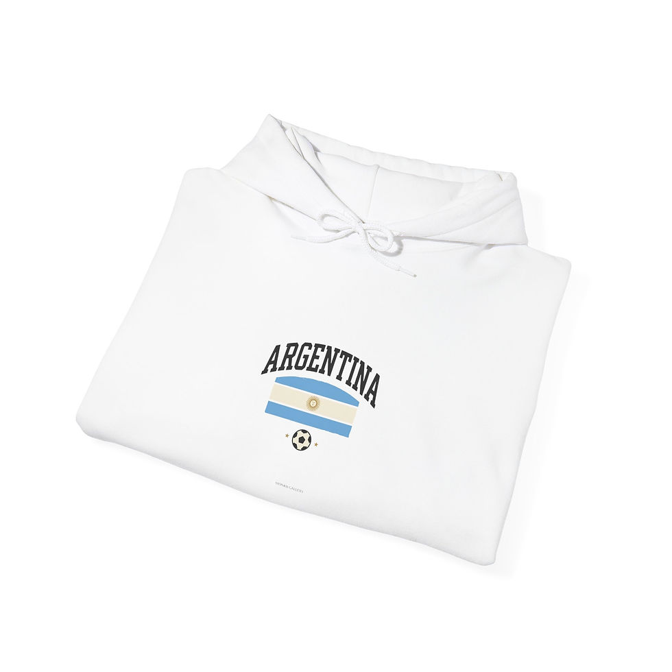 Thumbnail: Argentina Flag Soccer Hoodie | Country Pride, Tournament Fan Apparel