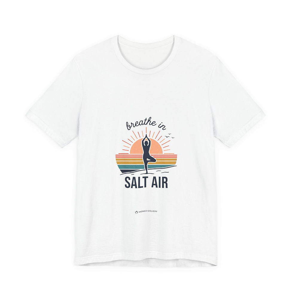 Thumbnail: Salt Air Retro Beach Tee | vintage sunset palm waves, surf nostalgia
