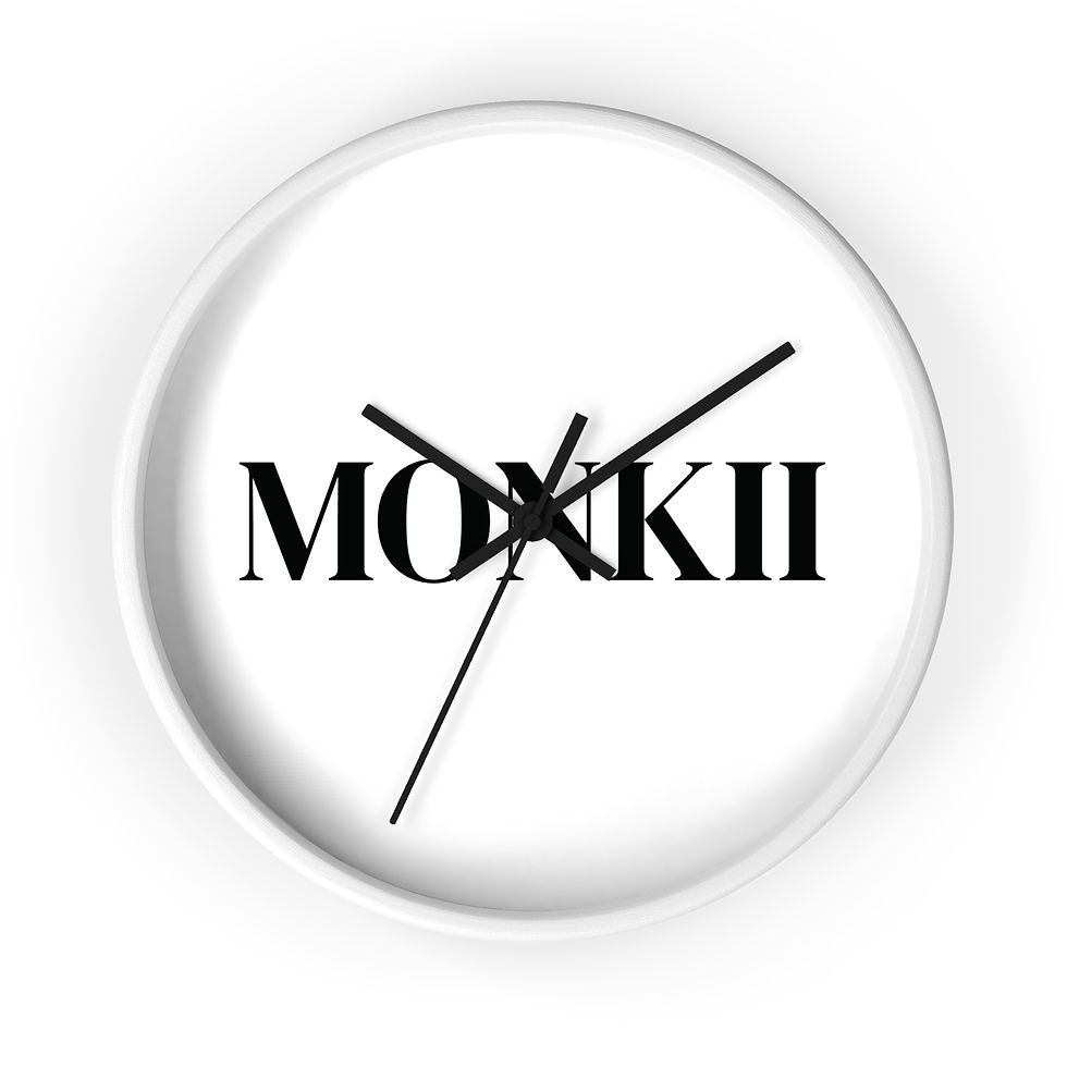 MONKII Wall Clock — Scandinavian Modern Home Decor