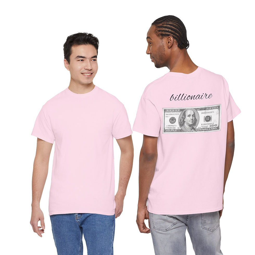 Thumbnail: Money Graphic Tee — Billionaire 100 Bill Design