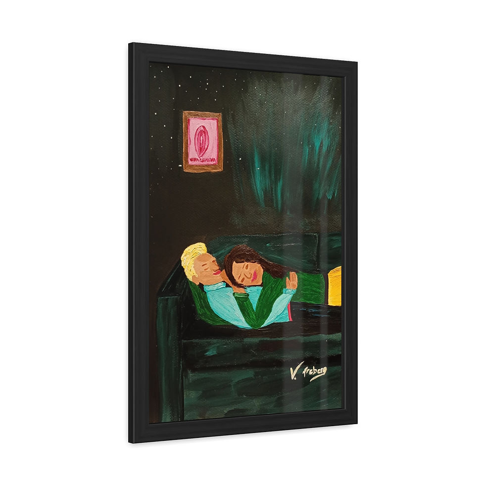 Thumbnail: "My Muse" Framed Art Poster — Romantic Painting Wall Art