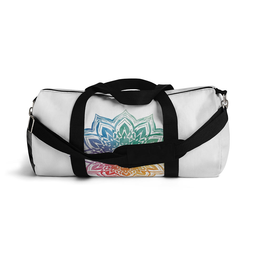 Thumbnail: Colorful Mandala Duffel Bag - Yoga, Travel & Gym