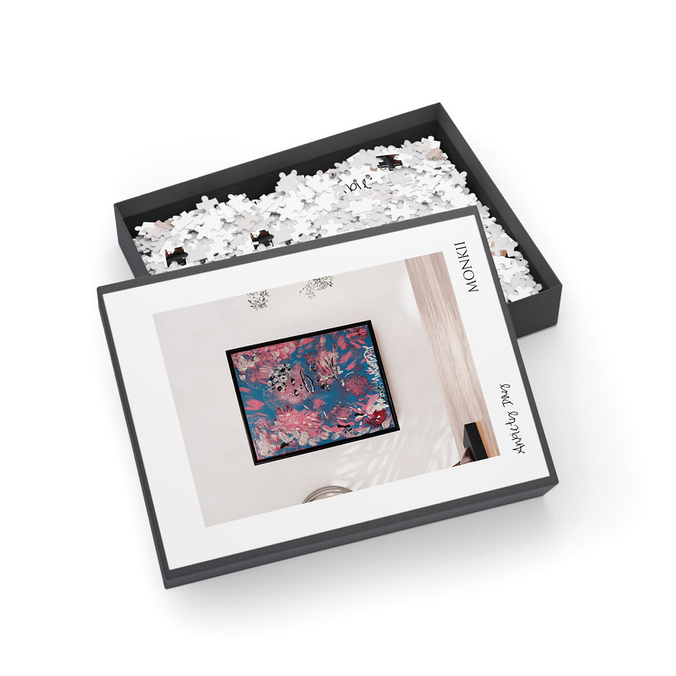 'Anxiety Day' Unique Art Puzzle By Monkii - Fun Game Night (252-1000 pcs)