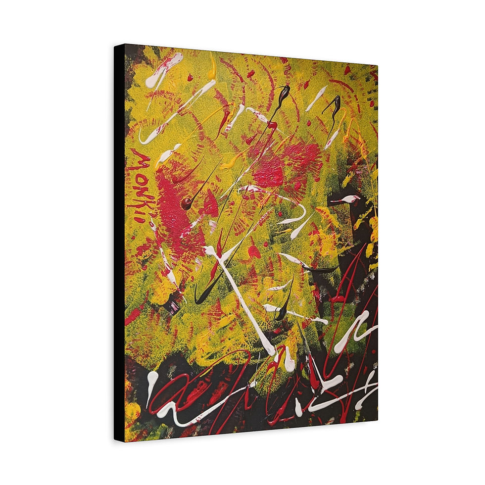 Thumbnail: "Dirty Money" | Abstract Expressionist Canvas Art Print — Contemporary Artwork
